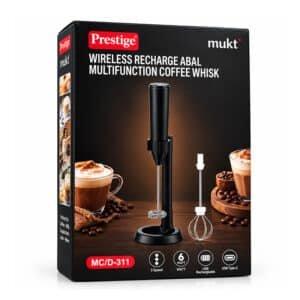 2 in 1 Rechargeable Multifunction Coffee Whisk – 3 Speed