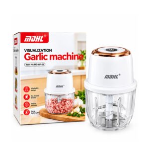 MDHL Rechargeable Chopper – 6 Blades, 350ml Glass Bowl | Portable Kitchen Chopper